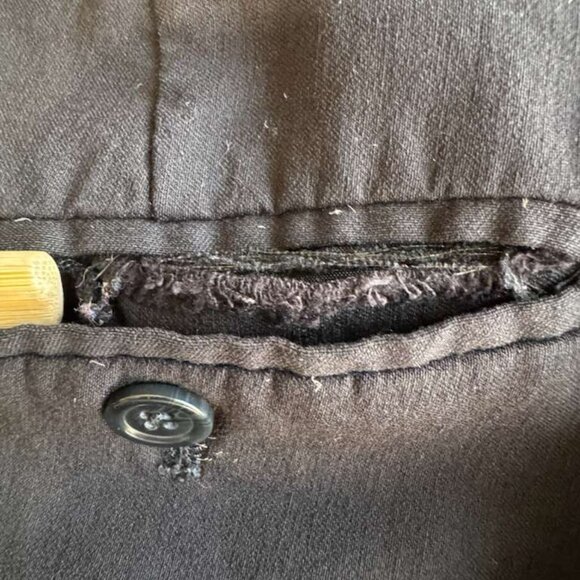 Dalia Collection Womens Flat Front Straight Leg Stretch Dress Pants Black Sz 12P - Picture 11 of 16